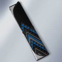 Blue Aotearoa Mangopare Kowhaiwhai Niho Taniwha Auto Sun Shade Maori New Zealand LT14 - Polynesian Pride