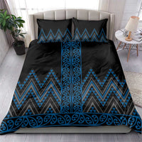Blue Aotearoa Mangopare Kowhaiwhai and Niho Taniwha Bedding Set Maori New Zealand LT14 - Polynesian Pride