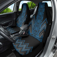 Blue Aotearoa Mangopare Kowhaiwhai and Niho Taniwha Car Seat Cover Maori New Zealand LT14 - Polynesian Pride