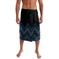 Blue Aotearoa Mangopare Kowhaiwhai and Niho Taniwha Lavalava Maori New Zealand LT14 Blue - Polynesian Pride