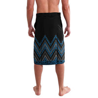 Blue Aotearoa Mangopare Kowhaiwhai and Niho Taniwha Lavalava Maori New Zealand LT14 - Polynesian Pride