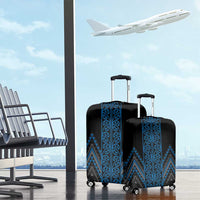 Blue Aotearoa Mangopare Kowhaiwhai and Niho Taniwha Luggage Cover Maori New Zealand LT14 - Polynesian Pride