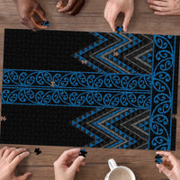 Blue Aotearoa Mangopare Kowhaiwhai Niho Taniwha Puzzle Maori New Zealand LT14 - Polynesian Pride