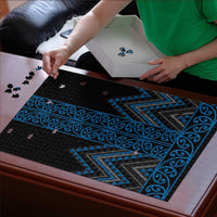 Blue Aotearoa Mangopare Kowhaiwhai Niho Taniwha Puzzle Maori New Zealand LT14 - Polynesian Pride