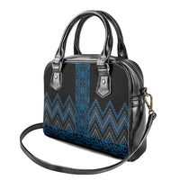 Blue Aotearoa Mangopare Kowhaiwhai and Niho Taniwha Shoulder Handbag Maori New Zealand LT14 - Polynesian Pride