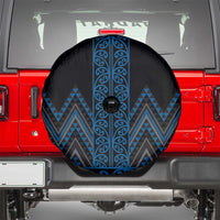 Blue Aotearoa Mangopare Kowhaiwhai and Niho Taniwha Spare Tire Cover Maori New Zealand LT14 - Polynesian Pride