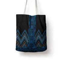 Blue Aotearoa Mangopare Kowhaiwhai Niho Taniwha Tote Bag Maori New Zealand LT14 - Polynesian Pride