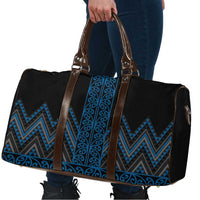 Blue Aotearoa Mangopare Kowhaiwhai Niho Taniwha Travel Bag Maori New Zealand LT14 - Polynesian Pride