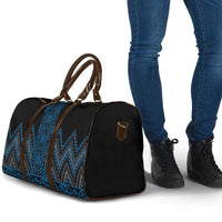 Blue Aotearoa Mangopare Kowhaiwhai Niho Taniwha Travel Bag Maori New Zealand LT14 - Polynesian Pride