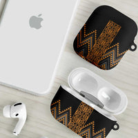 Gold Aotearoa Mangopare Kowhaiwhai Niho Taniwha AirPods Case Maori New Zealand LT14 - Polynesian Pride