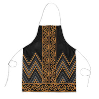 Gold Aotearoa Mangopare Kowhaiwhai Niho Taniwha Apron Maori New Zealand LT14 Gold - Polynesian Pride