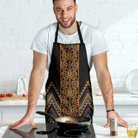 Gold Aotearoa Mangopare Kowhaiwhai Niho Taniwha Apron Maori New Zealand LT14 - Polynesian Pride
