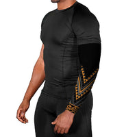 Gold Aotearoa Mangopare Kowhaiwhai Niho Taniwha Arm Sleeves Maori New Zealand LT14 - Polynesian Pride