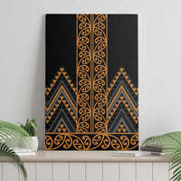 Gold Aotearoa Mangopare Kowhaiwhai and Niho Taniwha Canvas Wall Art Maori New Zealand LT14 - Polynesian Pride