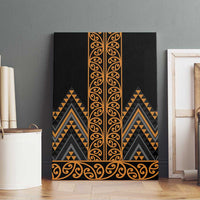 Gold Aotearoa Mangopare Kowhaiwhai and Niho Taniwha Canvas Wall Art Maori New Zealand LT14 - Polynesian Pride
