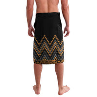 Gold Aotearoa Mangopare Kowhaiwhai and Niho Taniwha Lavalava Maori New Zealand LT14 - Polynesian Pride