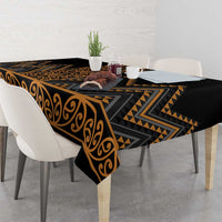 Gold Aotearoa Mangopare Kowhaiwhai and Niho Taniwha Tablecloth Maori New Zealand LT14 - Polynesian Pride
