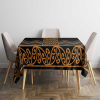 Gold Aotearoa Mangopare Kowhaiwhai and Niho Taniwha Tablecloth Maori New Zealand LT14 - Polynesian Pride
