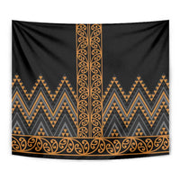 Gold Aotearoa Mangopare Kowhaiwhai and Niho Taniwha Tapestry Maori New Zealand LT14 - Polynesian Pride