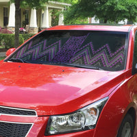 Purple Aotearoa Mangopare Kowhaiwhai Niho Taniwha Auto Sun Shade Maori New Zealand LT14 - Polynesian Pride