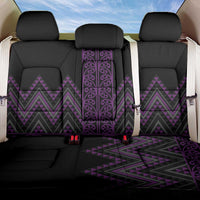 Purple Aotearoa Mangopare Kowhaiwhai and Niho Taniwha Back Car Seat Cover Maori New Zealand LT14 One Size Purple - Polynesian Pride