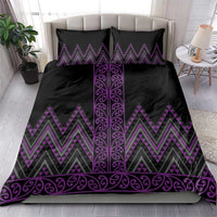 Purple Aotearoa Mangopare Kowhaiwhai and Niho Taniwha Bedding Set Maori New Zealand LT14 - Polynesian Pride