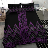 Purple Aotearoa Mangopare Kowhaiwhai and Niho Taniwha Bedding Set Maori New Zealand LT14 - Polynesian Pride