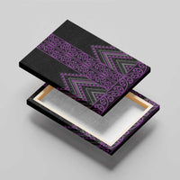 Purple Aotearoa Mangopare Kowhaiwhai and Niho Taniwha Canvas Wall Art Maori New Zealand LT14 - Polynesian Pride