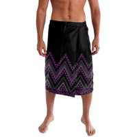 Purple Aotearoa Mangopare Kowhaiwhai and Niho Taniwha Lavalava Maori New Zealand LT14 Purple - Polynesian Pride