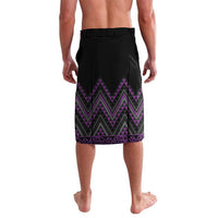 Purple Aotearoa Mangopare Kowhaiwhai and Niho Taniwha Lavalava Maori New Zealand LT14 - Polynesian Pride