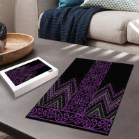 Purple Aotearoa Mangopare Kowhaiwhai Niho Taniwha Puzzle Maori New Zealand LT14 - Polynesian Pride