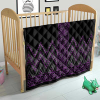 Purple Aotearoa Mangopare Kowhaiwhai and Niho Taniwha Quilt Maori New Zealand LT14 - Polynesian Pride