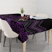 Purple Aotearoa Mangopare Kowhaiwhai and Niho Taniwha Tablecloth Maori New Zealand LT14 - Polynesian Pride