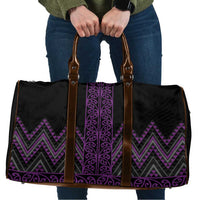 Purple Aotearoa Mangopare Kowhaiwhai Niho Taniwha Travel Bag Maori New Zealand LT14 Purple - Polynesian Pride