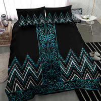 Paua Shell Aotearoa Mangopare Kowhaiwhai and Niho Taniwha Bedding Set Maori New Zealand LT14 - Polynesian Pride