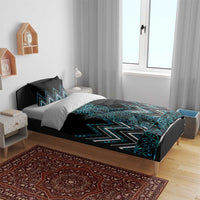 Paua Shell Aotearoa Mangopare Kowhaiwhai and Niho Taniwha Bedding Set Maori New Zealand LT14 - Polynesian Pride