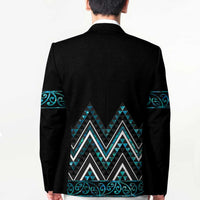 Paua Shell Aotearoa Mangopare Kowhaiwhai Niho Taniwha Blazer Maori New Zealand - Polynesian Pride