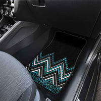 Paua Shell Aotearoa Mangopare Kowhaiwhai and Niho Taniwha Car Mats Maori New Zealand LT14 - Polynesian Pride