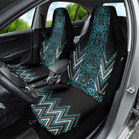 Paua Shell Aotearoa Mangopare Kowhaiwhai and Niho Taniwha Car Seat Cover Maori New Zealand LT14 - Polynesian Pride