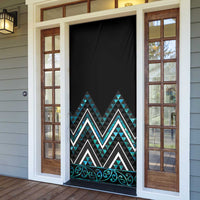 Paua Shell Aotearoa Mangopare Kowhaiwhai Niho Taniwha Door Cover Maori New Zealand LT14 - Polynesian Pride