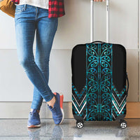 Paua Shell Aotearoa Mangopare Kowhaiwhai and Niho Taniwha Luggage Cover Maori New Zealand LT14 - Polynesian Pride