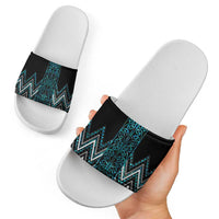 Paua Shell Aotearoa Mangopare Kowhaiwhai Niho Taniwha Slide Sandals Maori New Zealand LT14 - Polynesian Pride