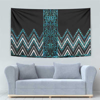 Paua Shell Aotearoa Mangopare Kowhaiwhai and Niho Taniwha Tapestry Maori New Zealand LT14 - Polynesian Pride