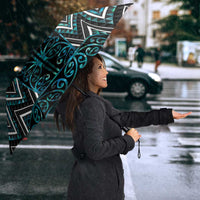 Paua Shell Aotearoa Mangopare Kowhaiwhai Niho Taniwha Umbrella Maori New Zealand LT14 - Polynesian Pride