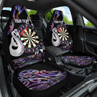 Personalised New Zealand Darts Car Seat Cover Ngutukaka Manaia Taniko Luxury Purple LT14 One Size Purple - Polynesian Pride