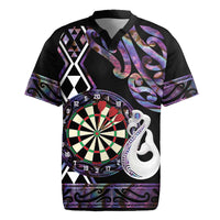Personalised New Zealand Darts Rugby Jersey Ngutukaka Manaia Taniko Luxury Purple LT14 Purple - Polynesian Pride