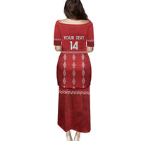Custom Tonga Rugby 2024 Family Matching Puletasi and Hawaiian Shirt Go Champions Ikale Tahi Ngatu Pattern LT14 - Polynesian Pride