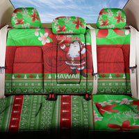 Personalised Hawaii Christmas Back Car Seat Cover Mele Kalikimaka Hawaiian Santa Tropical Vibes LT14 One Size Red - Polynesian Pride