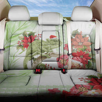 Pastel Green Hawaii Chameleon Christmas Back Car Seat Cover Mele Kalikimaka Kakau - Watercolor LT14 One Size Green - Polynesian Pride