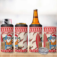 Hawaii Christmas Six Seven 4 in 1 Can Cooler Tumbler Mele Kalikimaka Funny Santa 67 Gen Alpha Slang LT14 - Polynesian Pride
